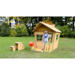 Masuta Copii Picnic si Activitati ZidZed de Gradina cu 2 bancute din lemn de Cedru AXI